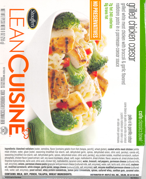 stouffer's lean cuisine grilled chicken caesar